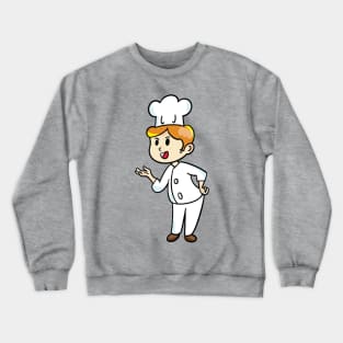 chef cartoon character  drawing design Crewneck Sweatshirt